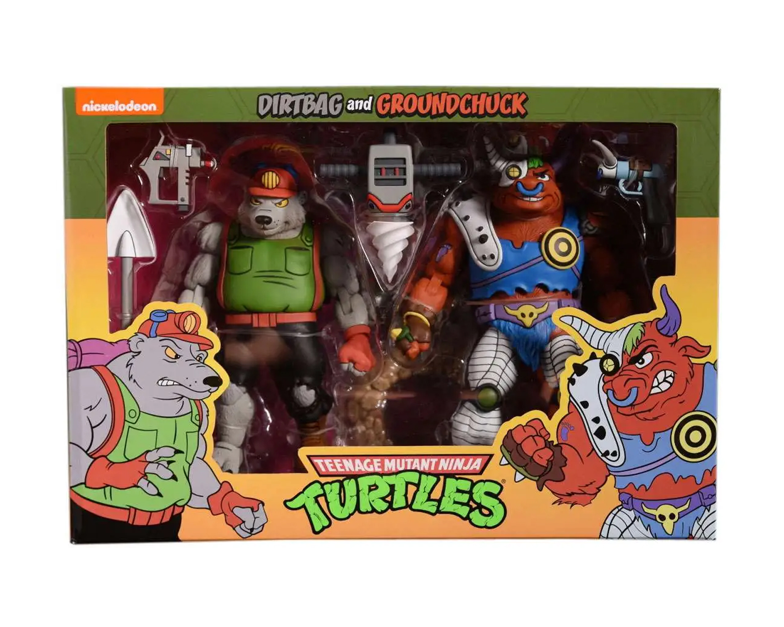Foto 3 pulgar | Figura de Acción NECA F-078 TMNT Tortugas Ninja Dirtbag y Groundchuck