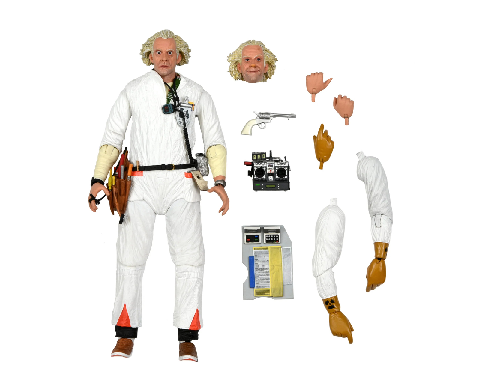 Figura de Acción NECA Ultimate Volver Al Futuro Doc Brown 1985