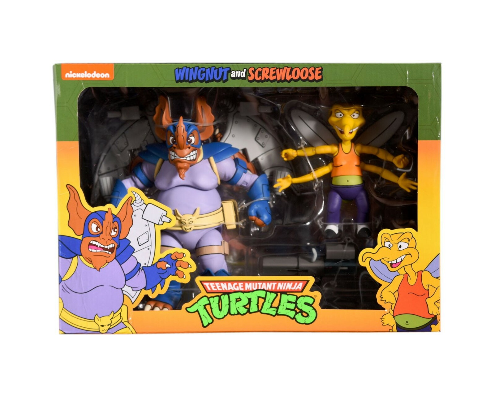 Foto 3 pulgar | Figuras NECA F-073 TMNT Tortugas Ninja Wingnut y Screwloose 2 Pack