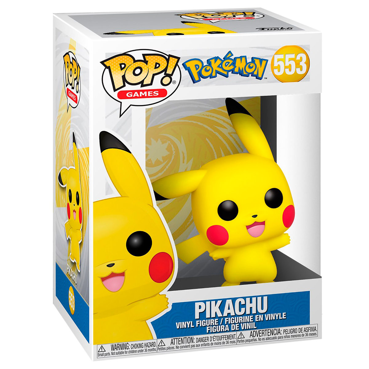 Foto 3 pulgar | Funko Pop Pikachu Saludando 553 Pokedex Kanto 25 Pokemon Anime Games