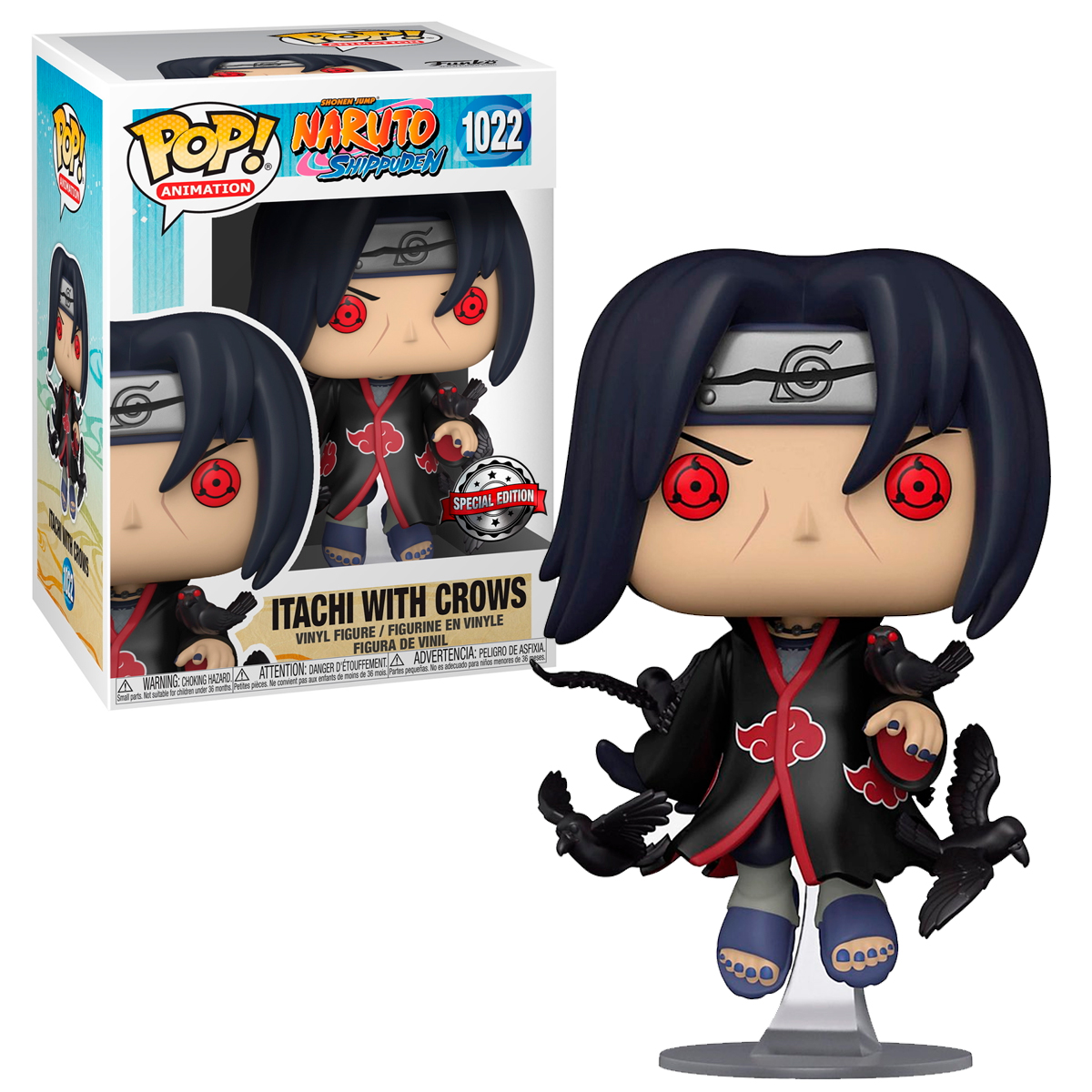 Foto 4 pulgar | Funko Naruto Shippuden Itachi con Cuervos 1022