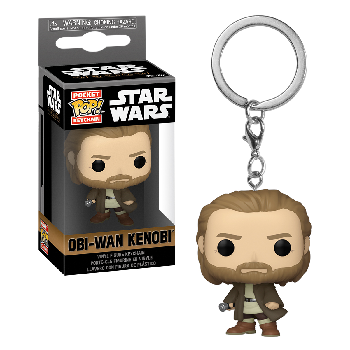 Foto 4 pulgar | Llavero Obi Wan Kenobi Serie Star Wars Funko Pop Keychain