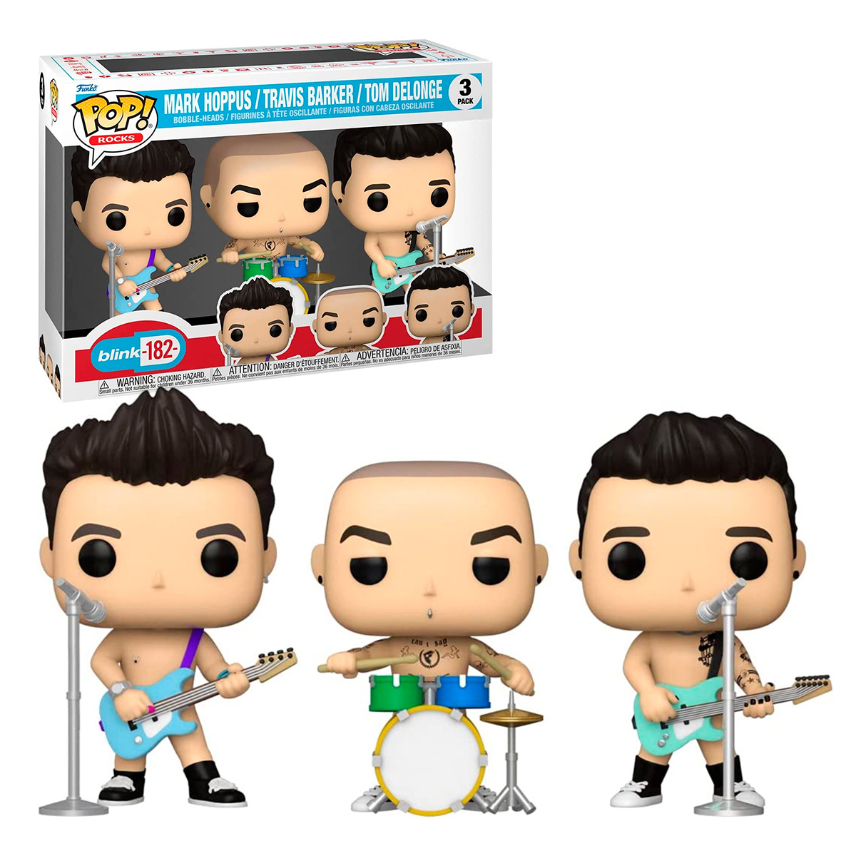 Foto 3 | Blink 182 Paquete 3 Piezas Whats My Age Again Funko Pop Rocks