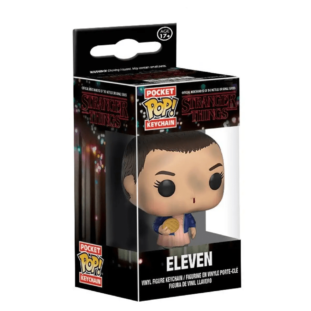 Foto 3 pulgar | Llavero Funko Pop Keychain Eleven con Eggos Stranger Things Serie de Netflix