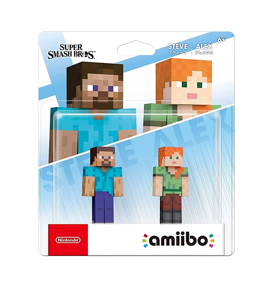 Figuras Alex Y Steve Amiibo Nintendo