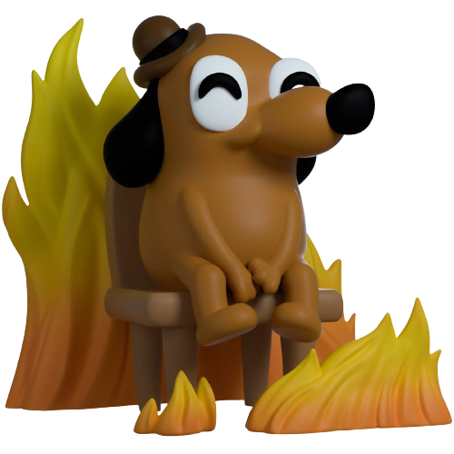 Foto 2 pulgar | Funko Pop This Is Fine Dog Meme Youtooz