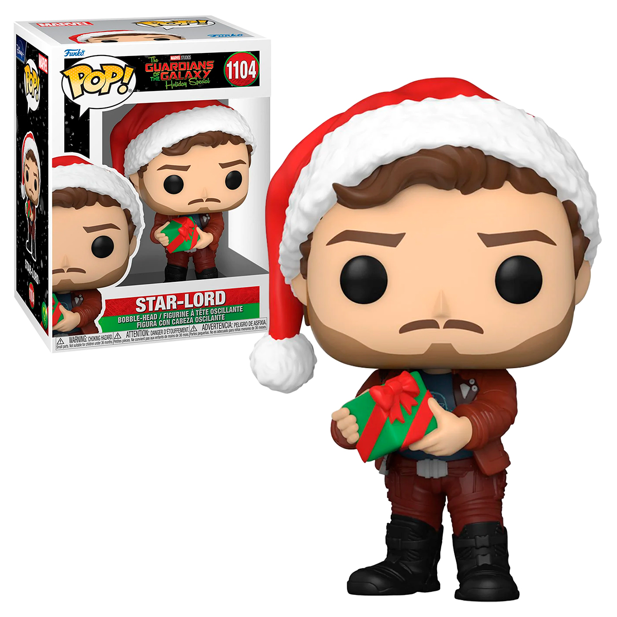 Foto 4 pulgar | Star Lord Con Regalo #1104 Guardianes De La Galaxia Especial De Navidad Marvel Funko Pop