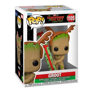 Foto 2 | Groot Con Regalo #1105 Guardianes De La Galaxia Especial De Navidad Marvel Funko Pop
