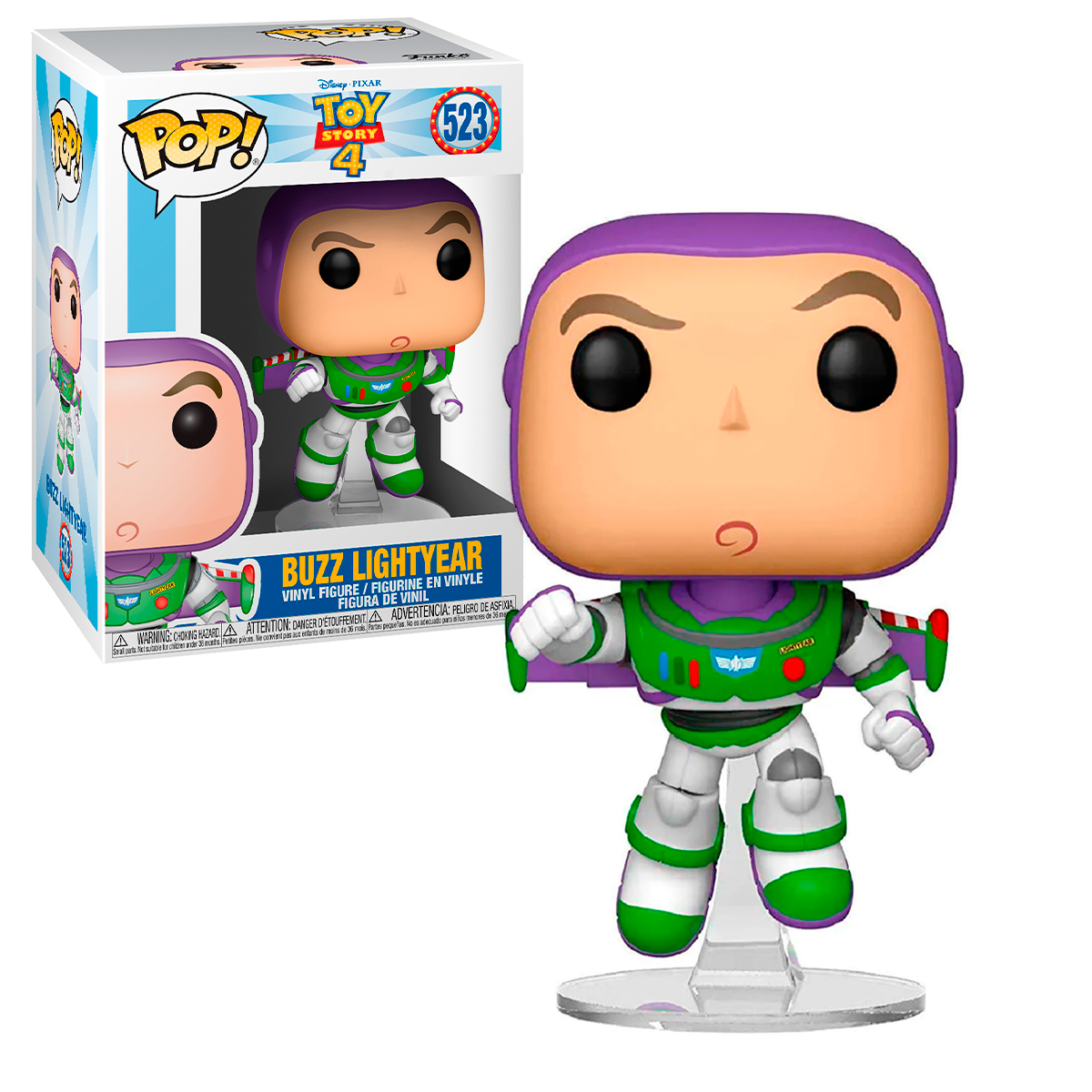 Foto 4 pulgar | Buzz Lightyear Funko Pop 523 Toy Story 4 Disney Pixar