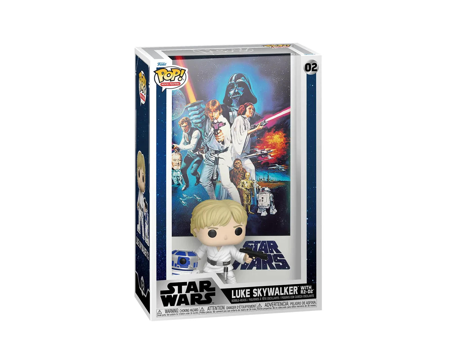 Foto 3 pulgar | Funko Poster: Star Wars Luke Skywalker y R2-D2