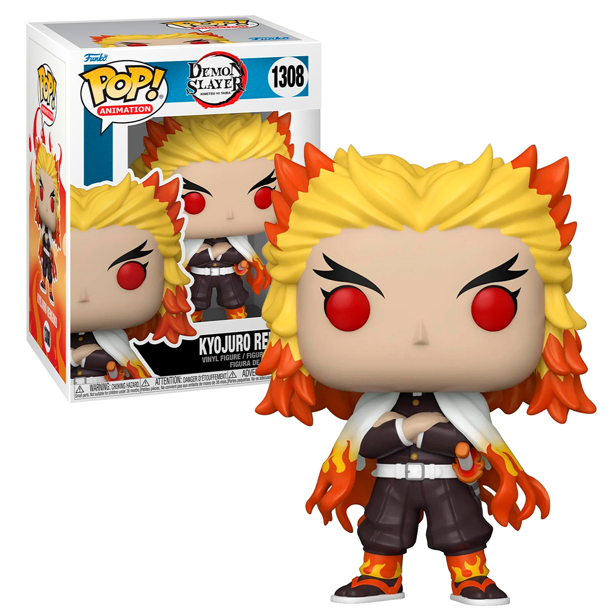 Foto 4 pulgar | Kyojuro Rengoku 1308 Demon Slayer Anime Funko Pop