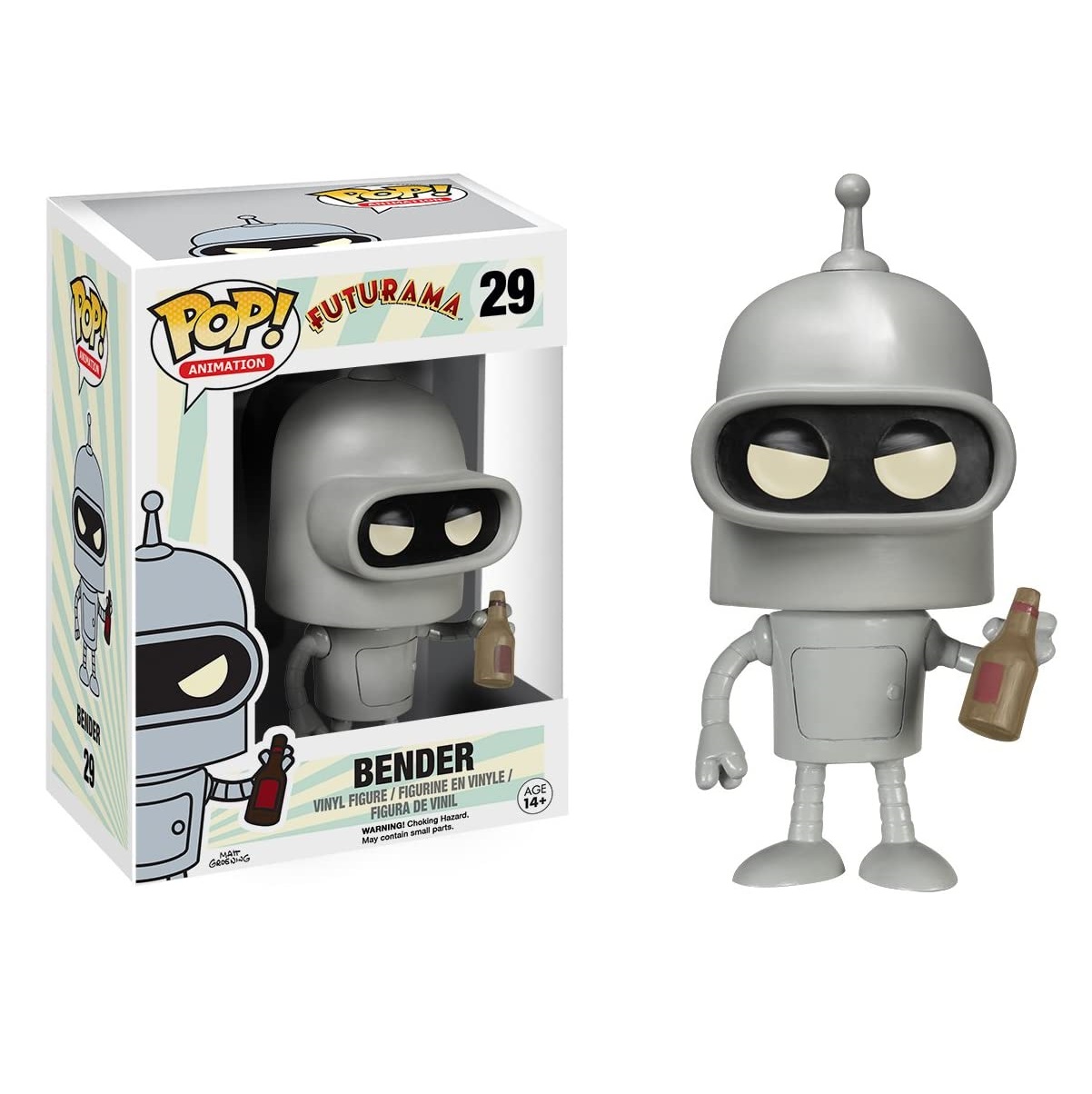 Foto 2 pulgar | Figura Funko Pop Animación Bender #29 Futurama