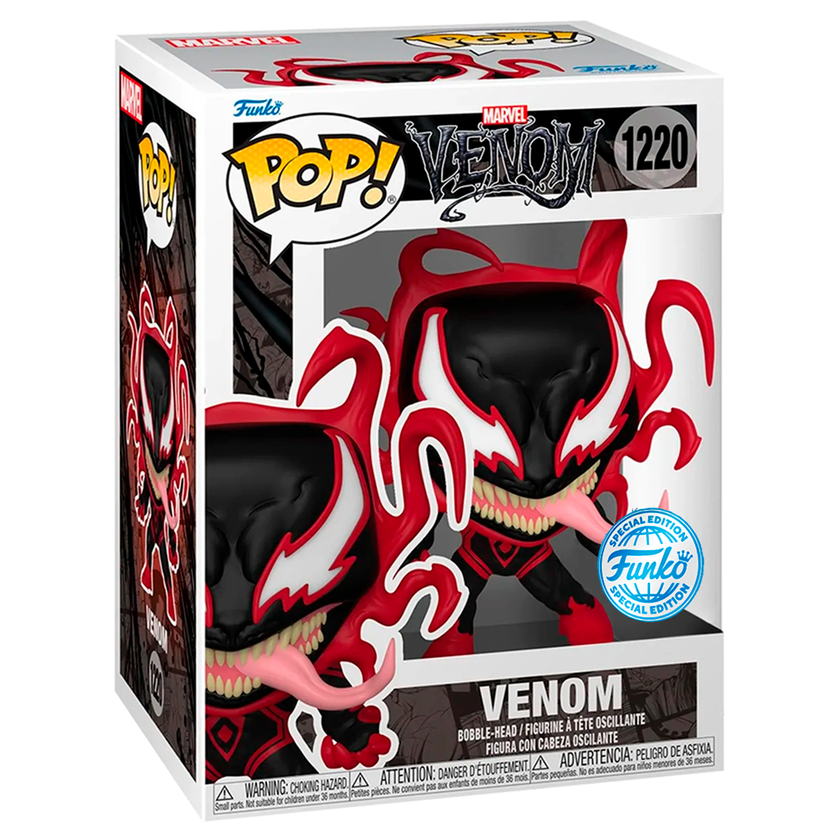 Foto 2 | Miles Morales Venom Carnage 1220 Dark Ages N 5 Marvel Comic Funko Pop Exclusivo