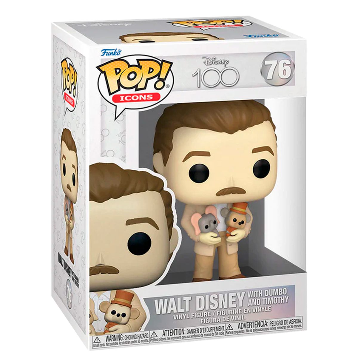 Foto 3 pulgar | Walt Disney Con Dumbo Y Timothy 76 Aniversario 100 Años Funko Pop