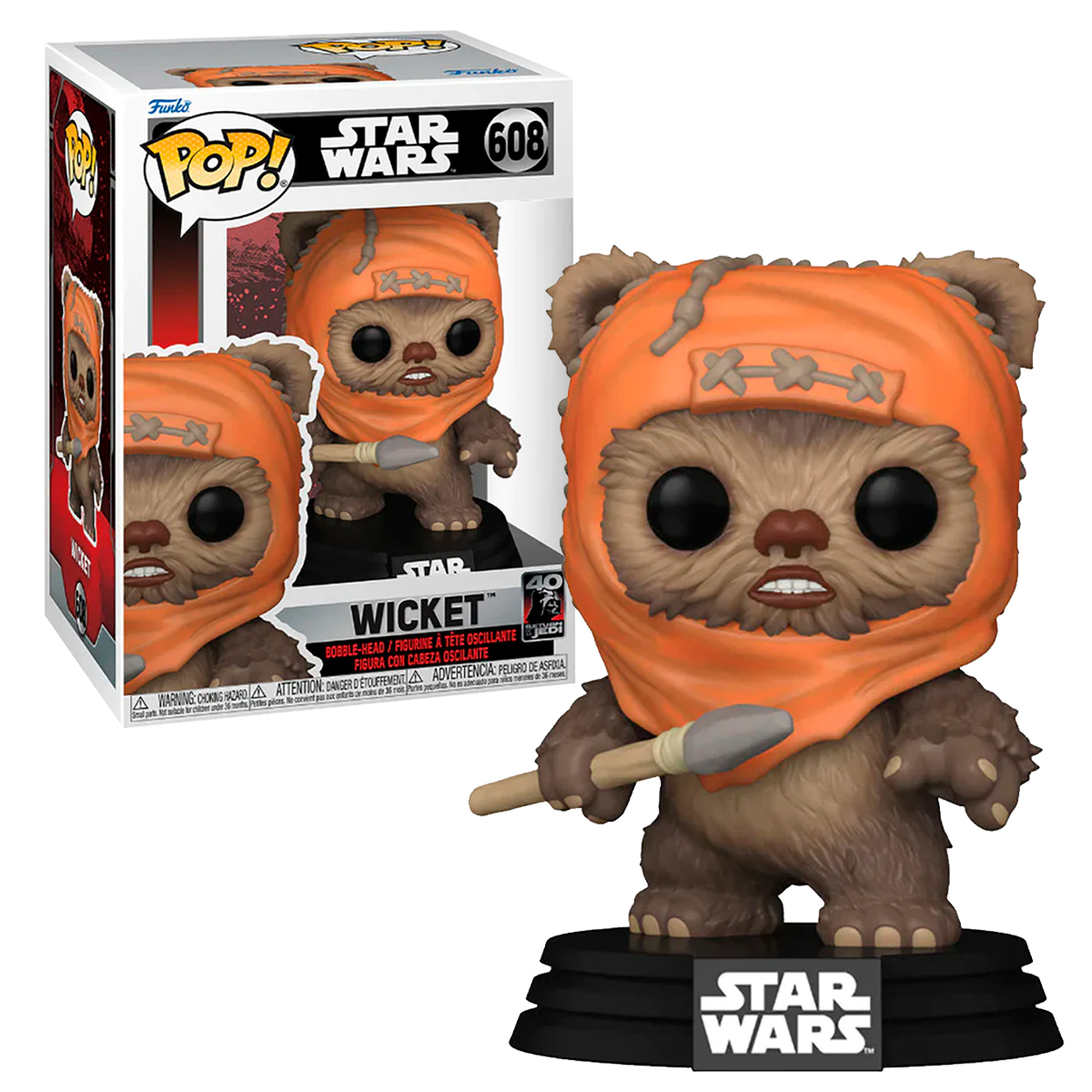 Foto 4 pulgar | Wicket 608 Star Wars El Regreso Del Jedi Funko Pop