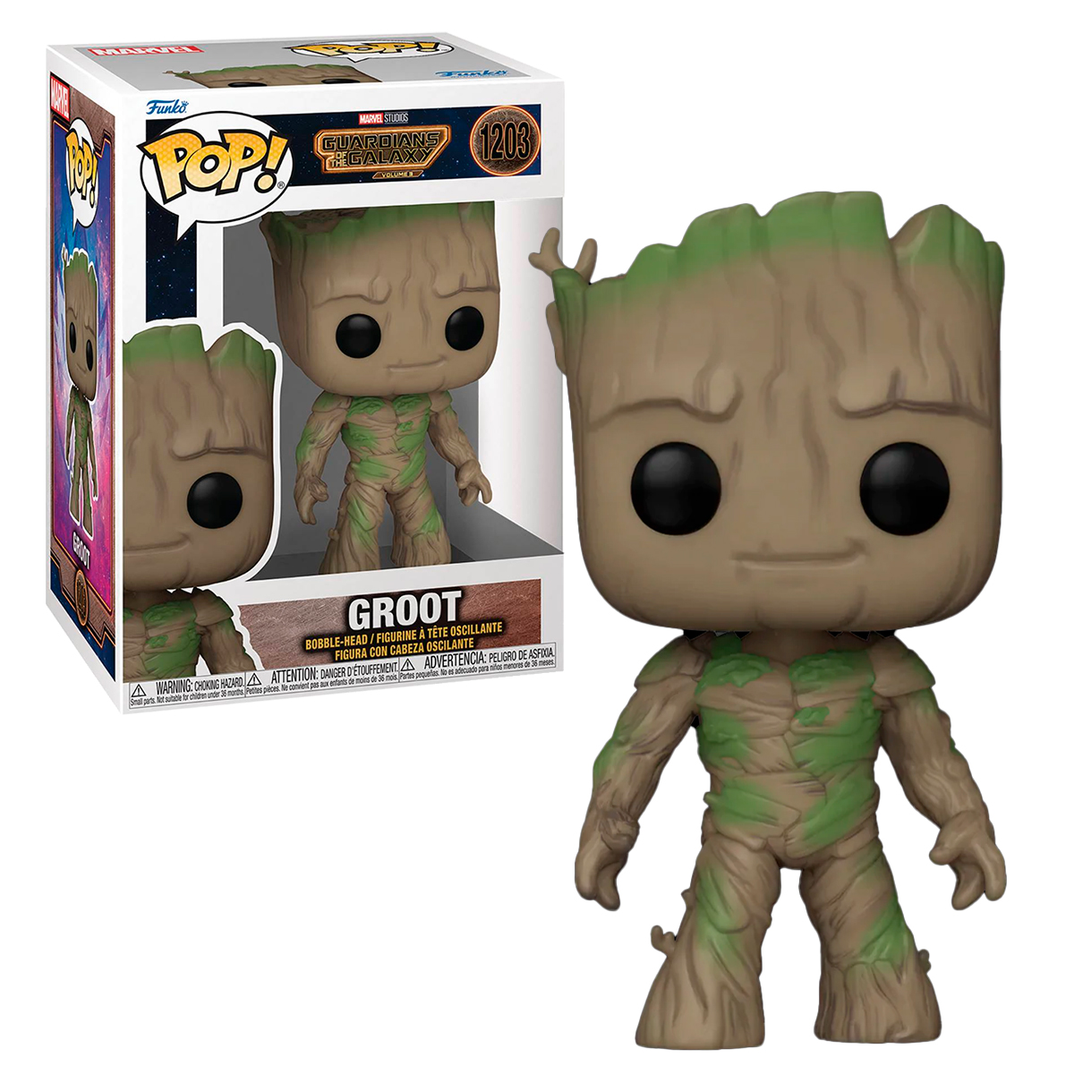 Foto 4 pulgar | Groot 1203 Guardianes De La Galaxia Volumen 3 Marvel Studios Funko Pop