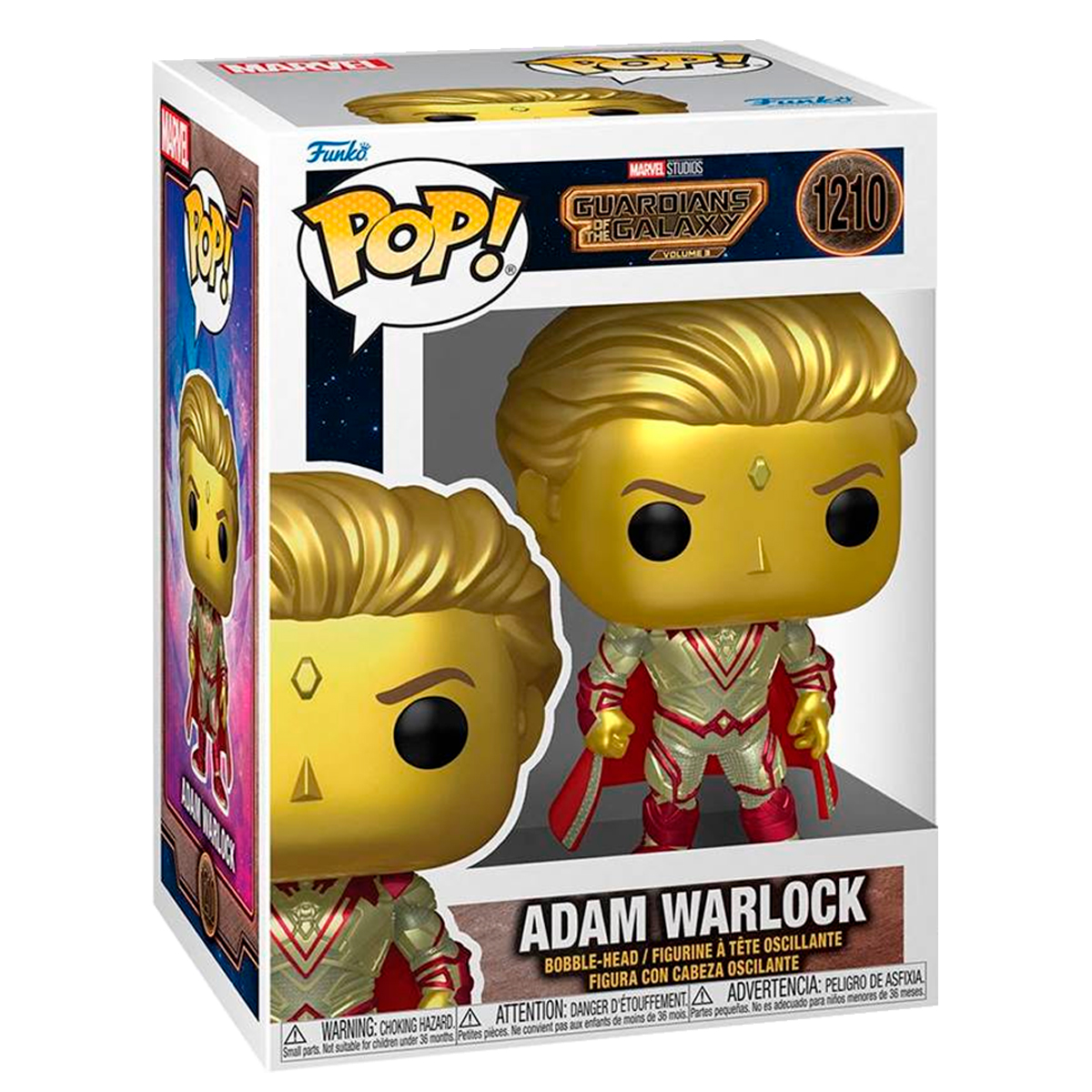 Foto 3 pulgar | Adam Warlock 1210 Guardianes De La Galaxia Volumen 3 Marvel Studios Funko Pop