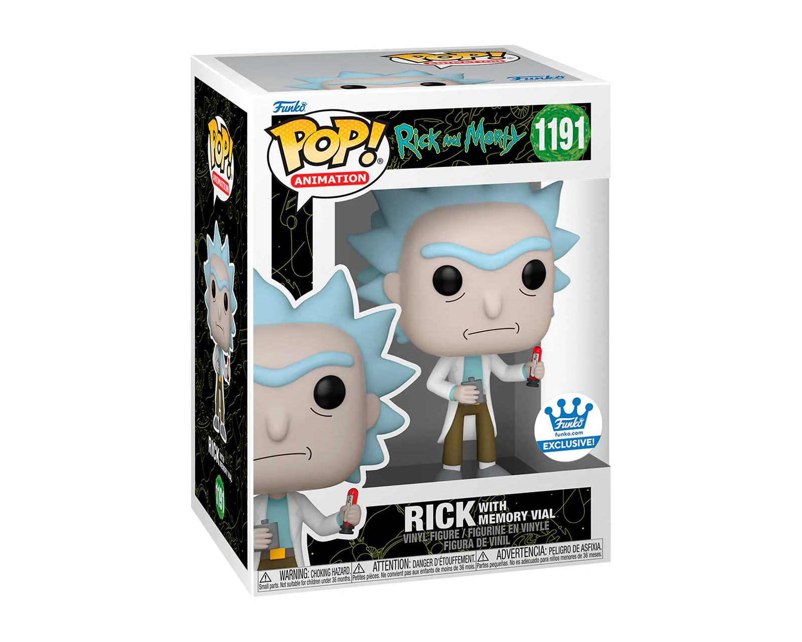 Foto 3 pulgar | Figura Funko Pop: Rick y Morty Rick With Memory Vial 1191