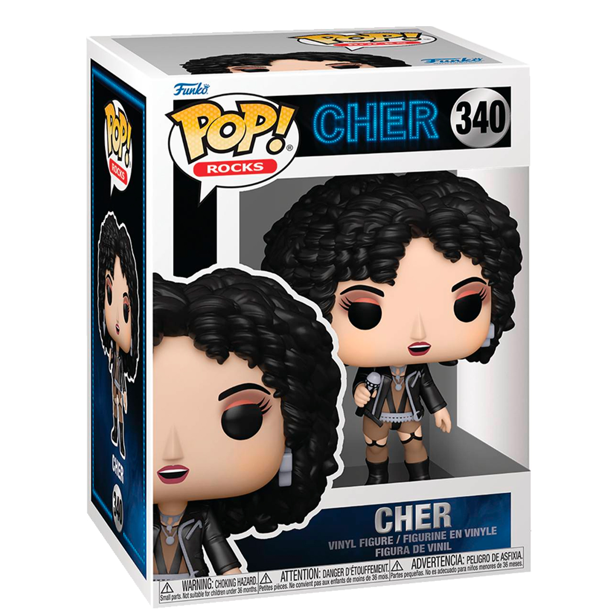 Foto 3 pulgar | Cher #340 Cantante Actriz Funko Pop Rocks