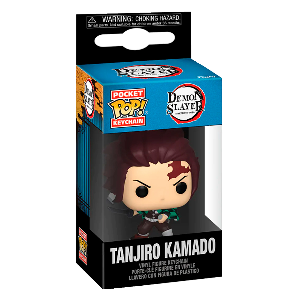 Foto 3 pulgar | Llavero Tanjiro Kamado Demon Slayer Anime Funko Pop Keychain