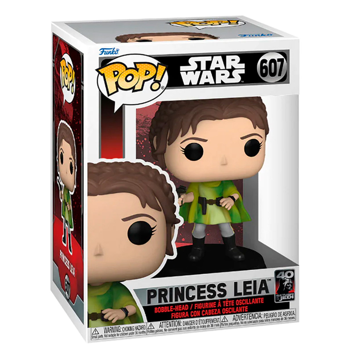 Foto 3 pulgar | Figura Funko Pop Princesa Leia 607 Star Wars El Regreso del Jedi