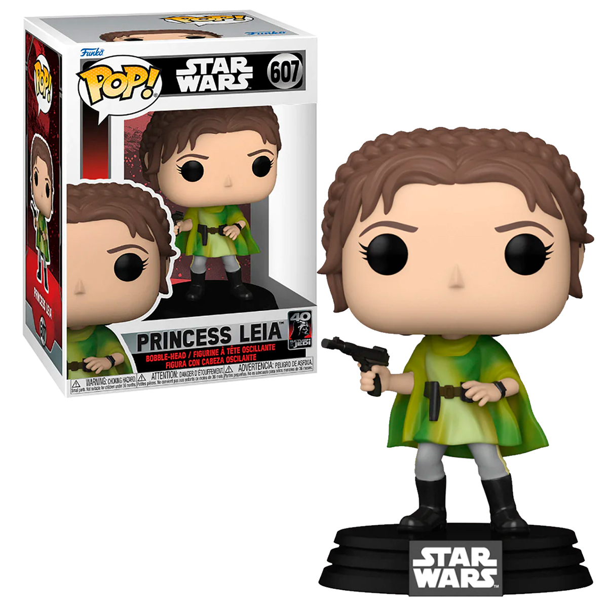 Foto 4 pulgar | Figura Funko Pop Princesa Leia 607 Star Wars El Regreso del Jedi