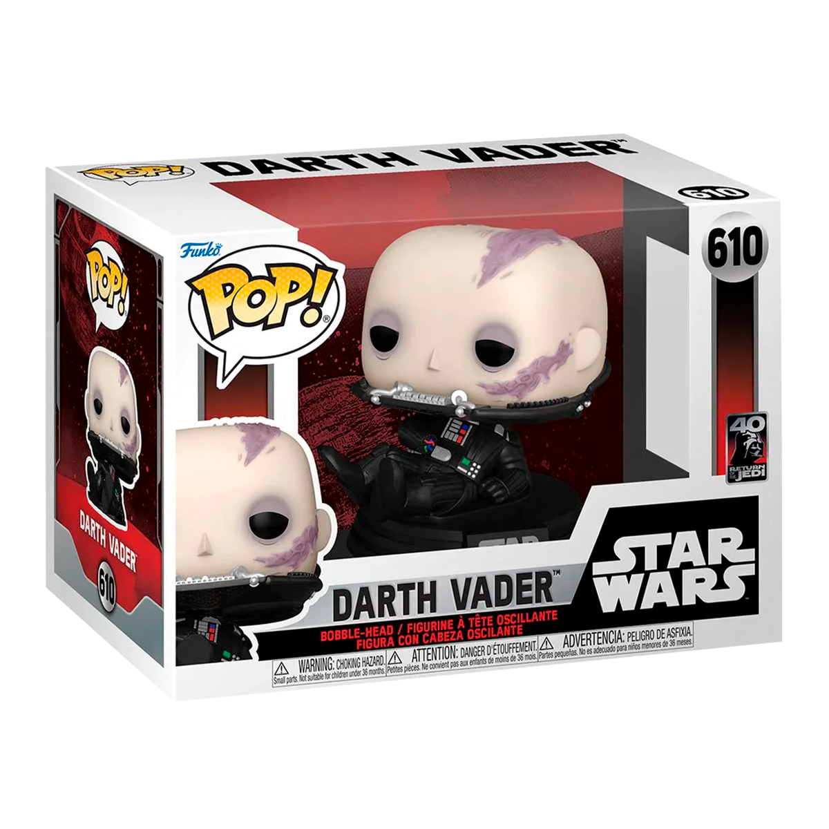 Foto 3 pulgar | Funko Star Wars: El Regreso del Jedi Darth Vader sin Mascara