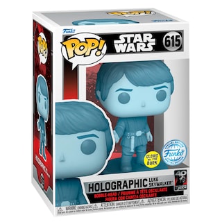 Foto 2 | Figura Funko Pop Luke Skywalker Holograma 615 Glow Star Wars El Regreso del Jedi