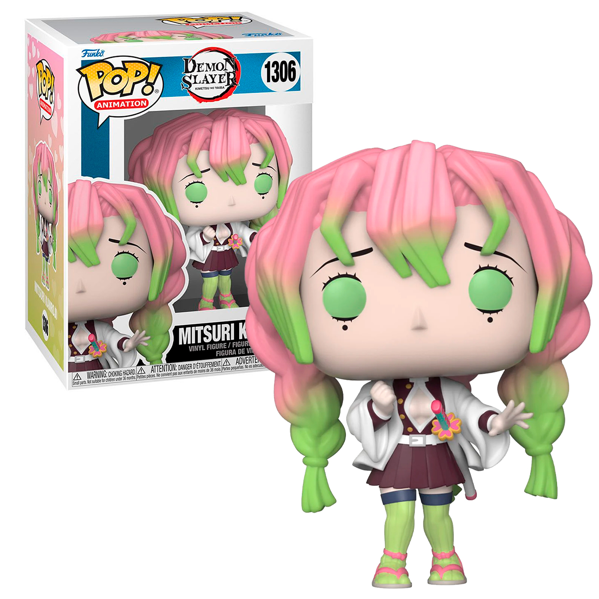 Foto 4 pulgar | Figura Funko Pop Mitsuri Kanroji 1306 Pilar del Amor Demon Slayer Anime Manga