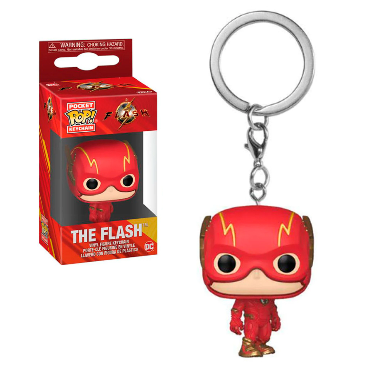 Foto 4 pulgar | Llavero Flash La Película Dc Comics Funko Pop Keychain
