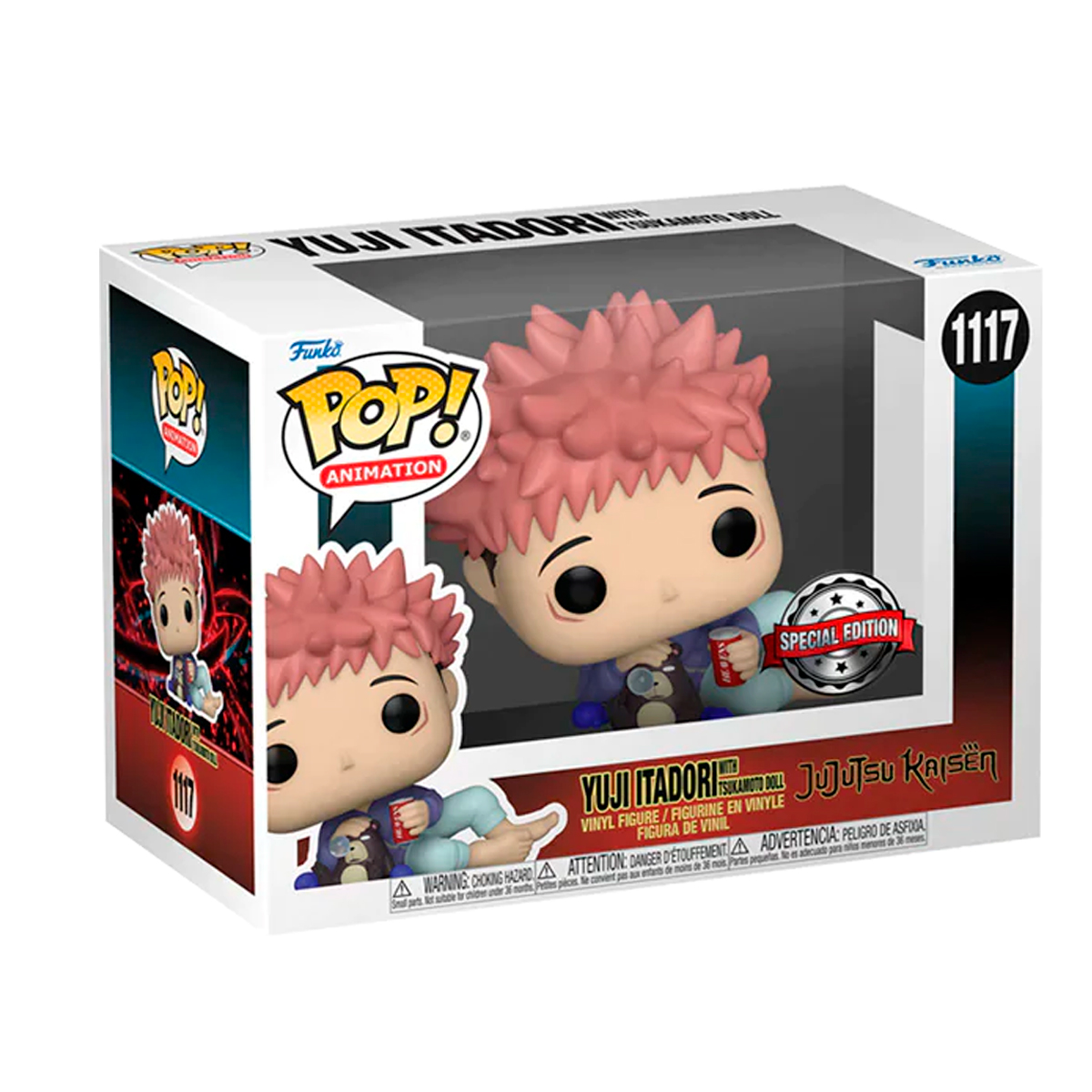 Foto 3 pulgar | Funko Jujutsu Kaisen Yuji Itadori con Tsukamoto