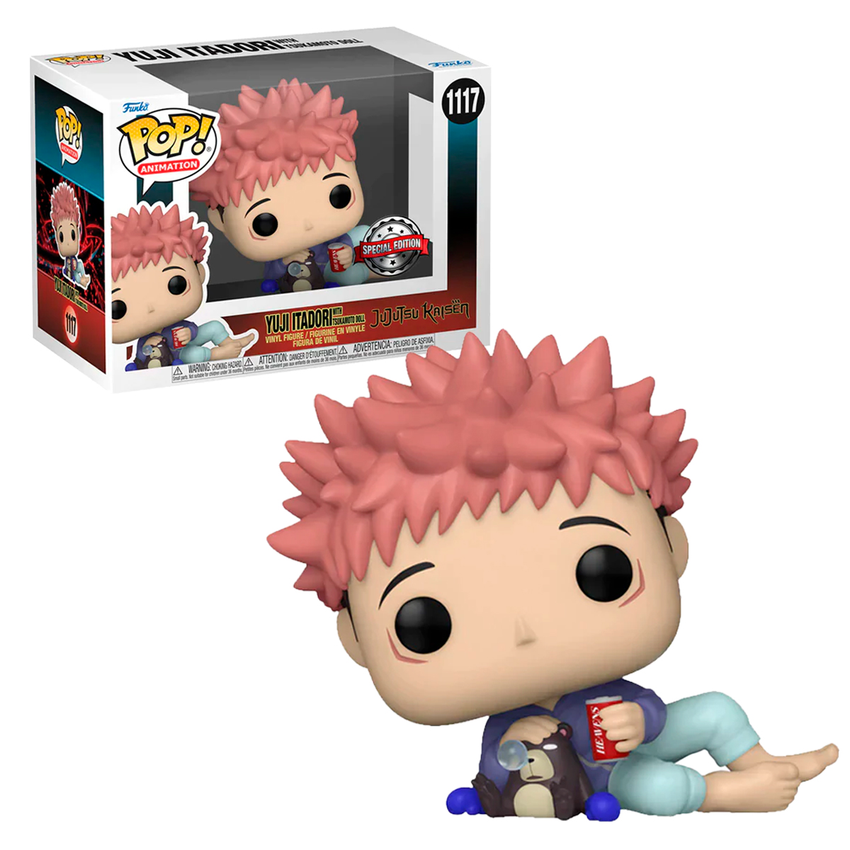 Foto 4 pulgar | Funko Jujutsu Kaisen Yuji Itadori con Tsukamoto