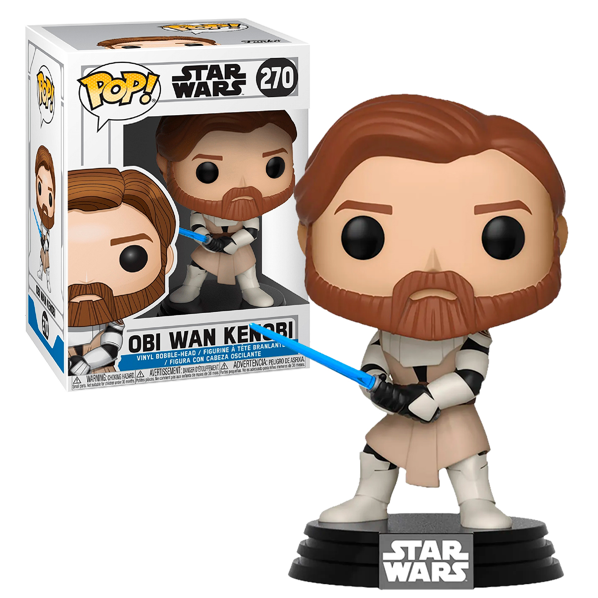 Foto 4 pulgar | Obi Wan Kenobi 270 Star Wars Película Animada Funko Pop