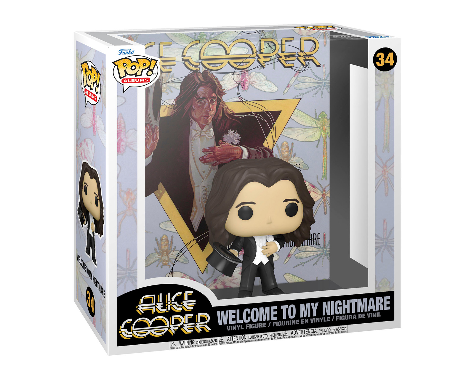 Foto 2 | Figura Funko Pop F-074 Albums: Welcome To My Nightmare Alice Cooper 34
