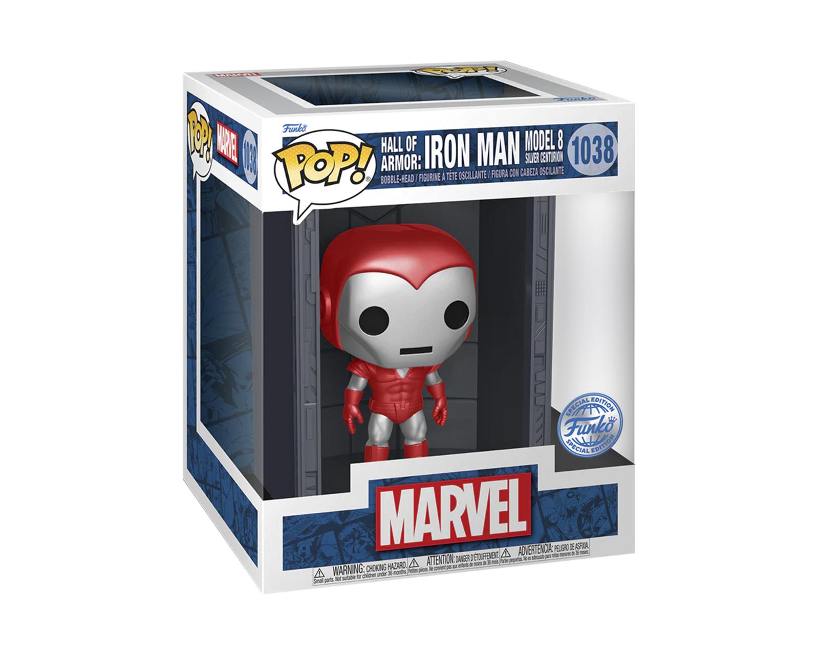 Foto 3 pulgar | Figura Funko Pop F-070 Marvel: Mark 8 Silver Centurion Metálico 1038