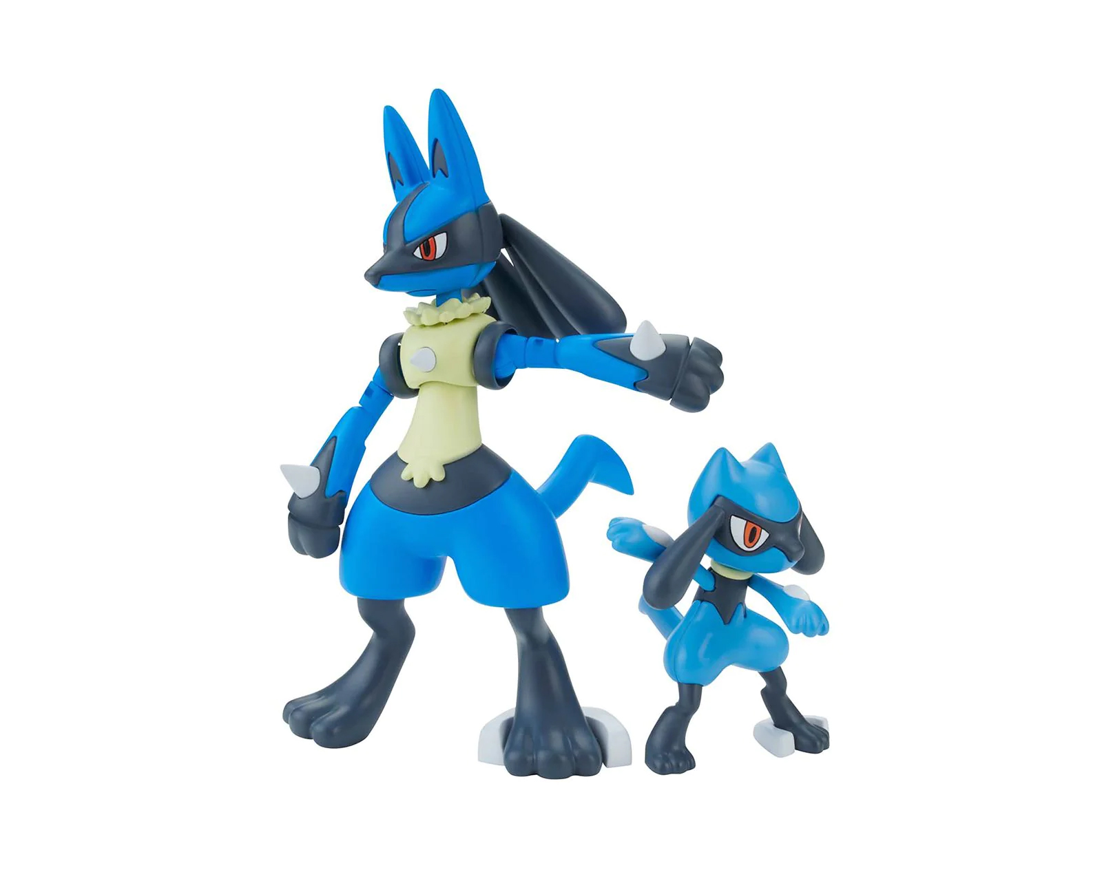 Foto 2 pulgar | Figura Bandai F-075 Hobby Gunpla Model Kit: Pokemon Riolu y Lucario