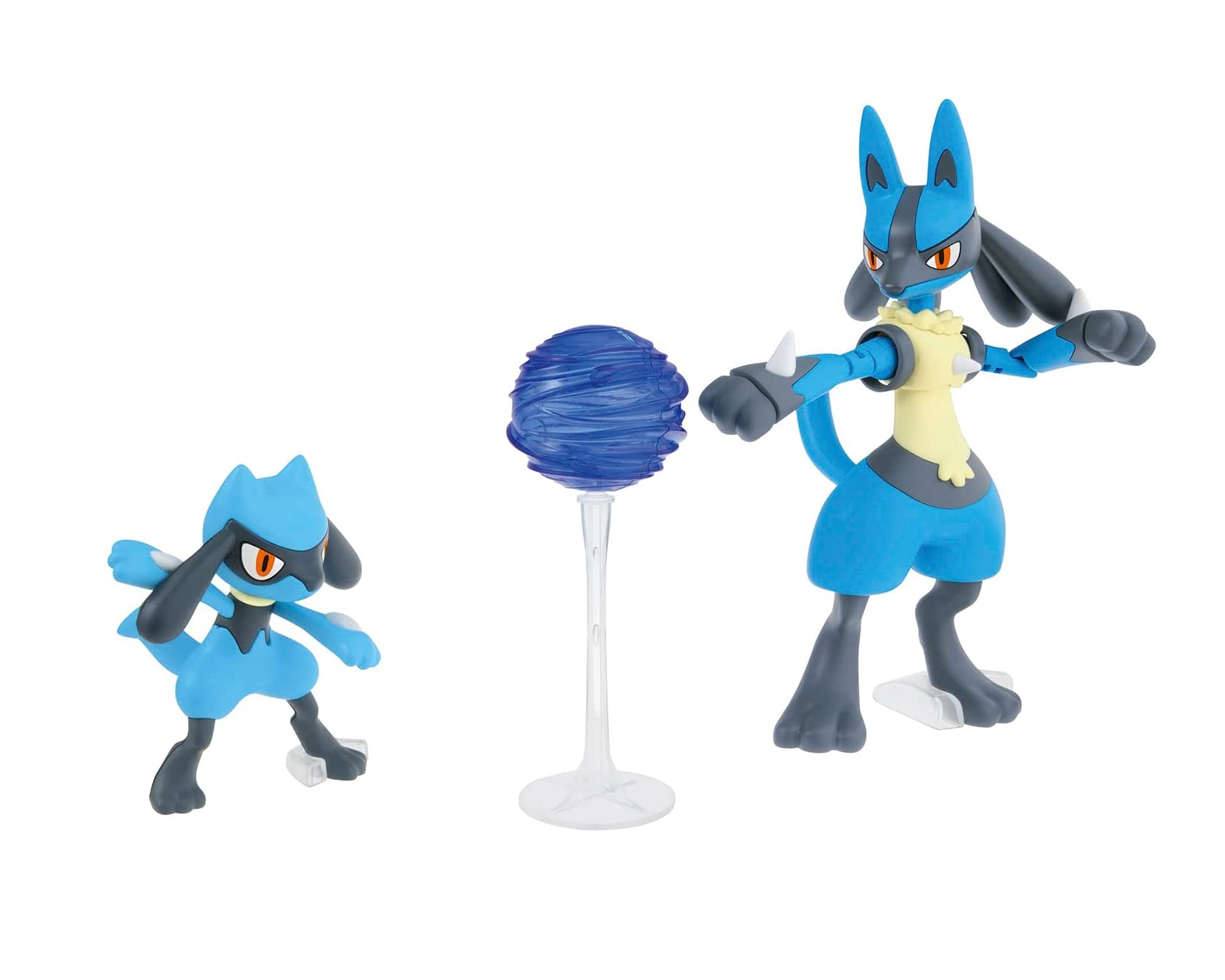 Foto 3 pulgar | Figura Bandai F-075 Hobby Gunpla Model Kit: Pokemon Riolu y Lucario