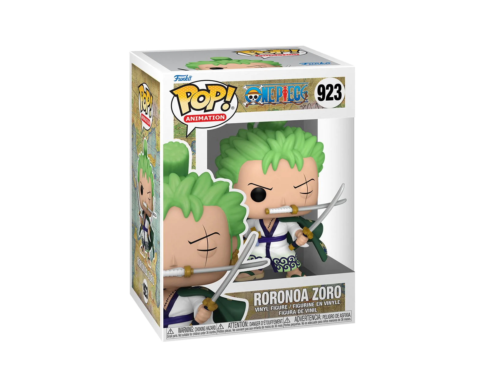 Foto 3 pulgar | Figura Funko Pop Animation: One Piece Roronoa Zoro 923