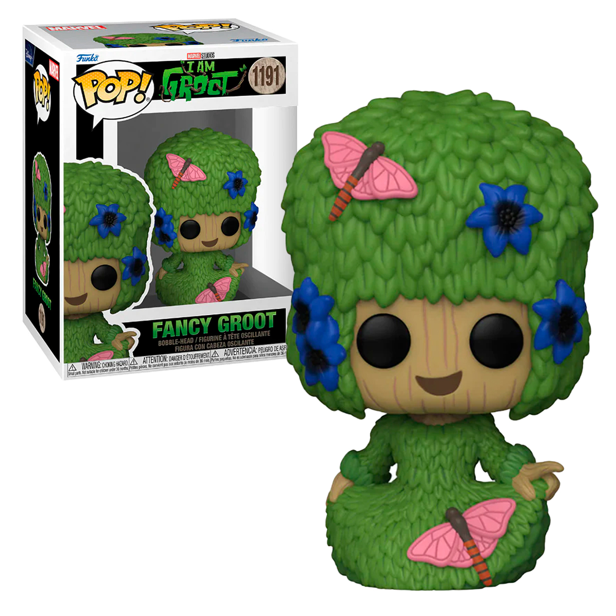 Foto 4 pulgar | Groot Fancy Cabello De Marie 1191 Yo Soy Groot Serie Marvel Studios Funko Pop