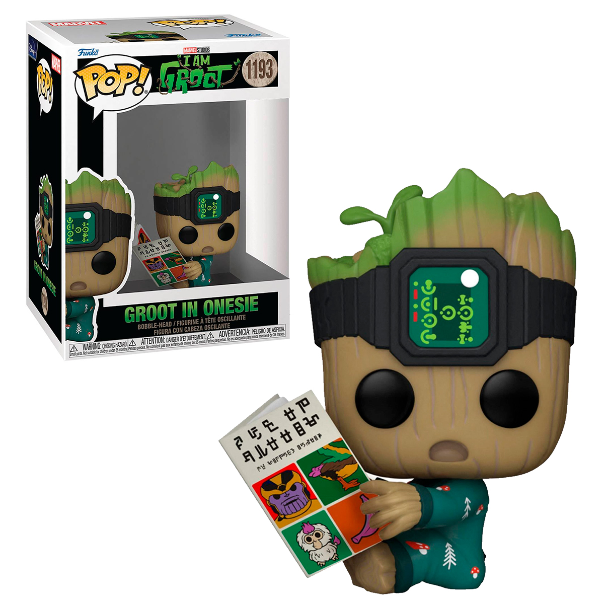 Foto 4 pulgar | Groot Con Libro 1193 Yo Soy Groot Serie Marvel Studios Funko Pop