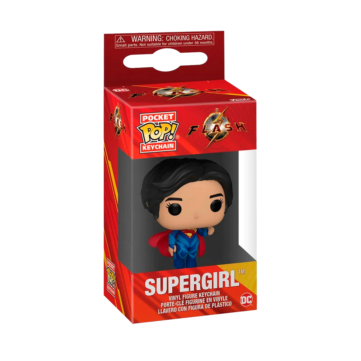 Foto 3 pulgar | Llavero Supergirl Flash La Película Dc Comics Funko Pop Keychain