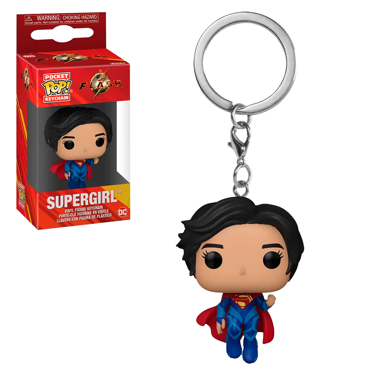 Foto 4 pulgar | Llavero Supergirl Flash La Película Dc Comics Funko Pop Keychain