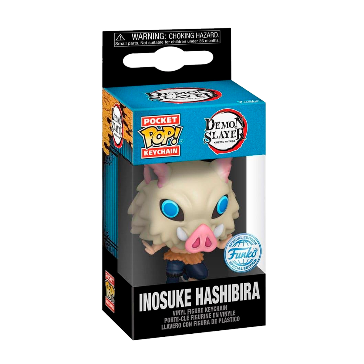 Foto 3 pulgar | Llavero Inosuke Hashibira Funko Pop Demon Slayer