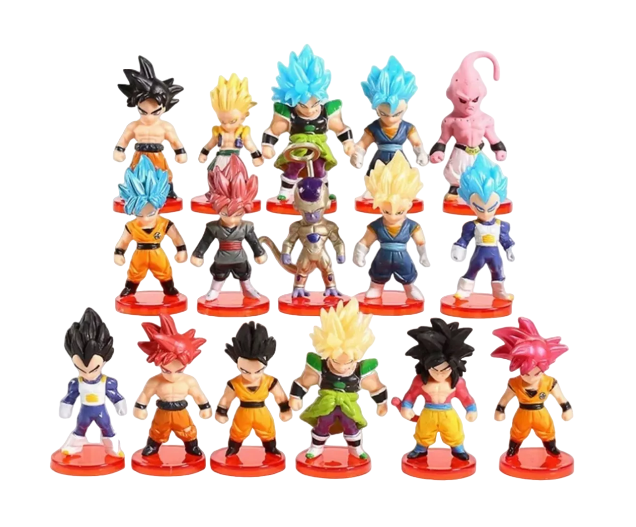 Foto 2 pulgar | Figura Miniatura Dragon Ball Coleccionable 7 cm 16 Piezas