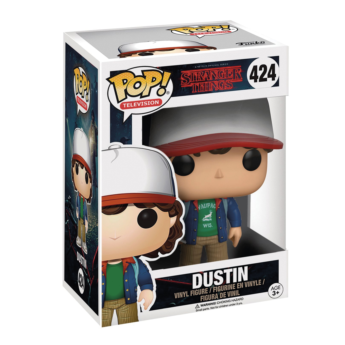 Foto 2 | Funko Pop Dustin con Brújula 424 Stranger Things Serie Netflix