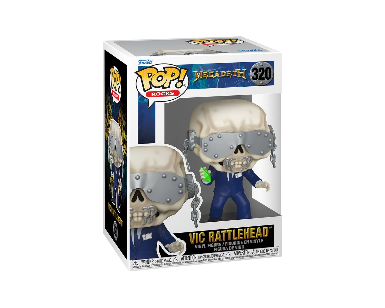 Foto 3 pulgar | Figura Funko Pop Rocks: Megadeth Vic Rattlehead 320