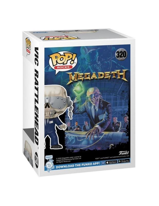 Foto 4 pulgar | Figura Funko Pop Rocks: Megadeth Vic Rattlehead 320