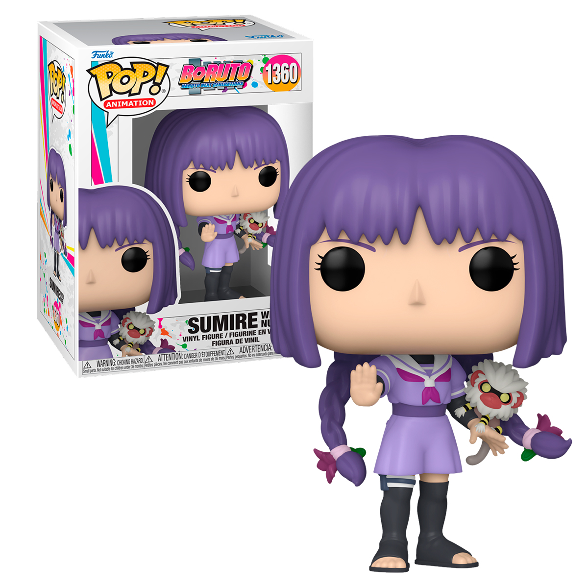 Foto 4 pulgar | Funko Pop Sumire con Nue 1360 Boruto Naruto Siguiente Generación Anime