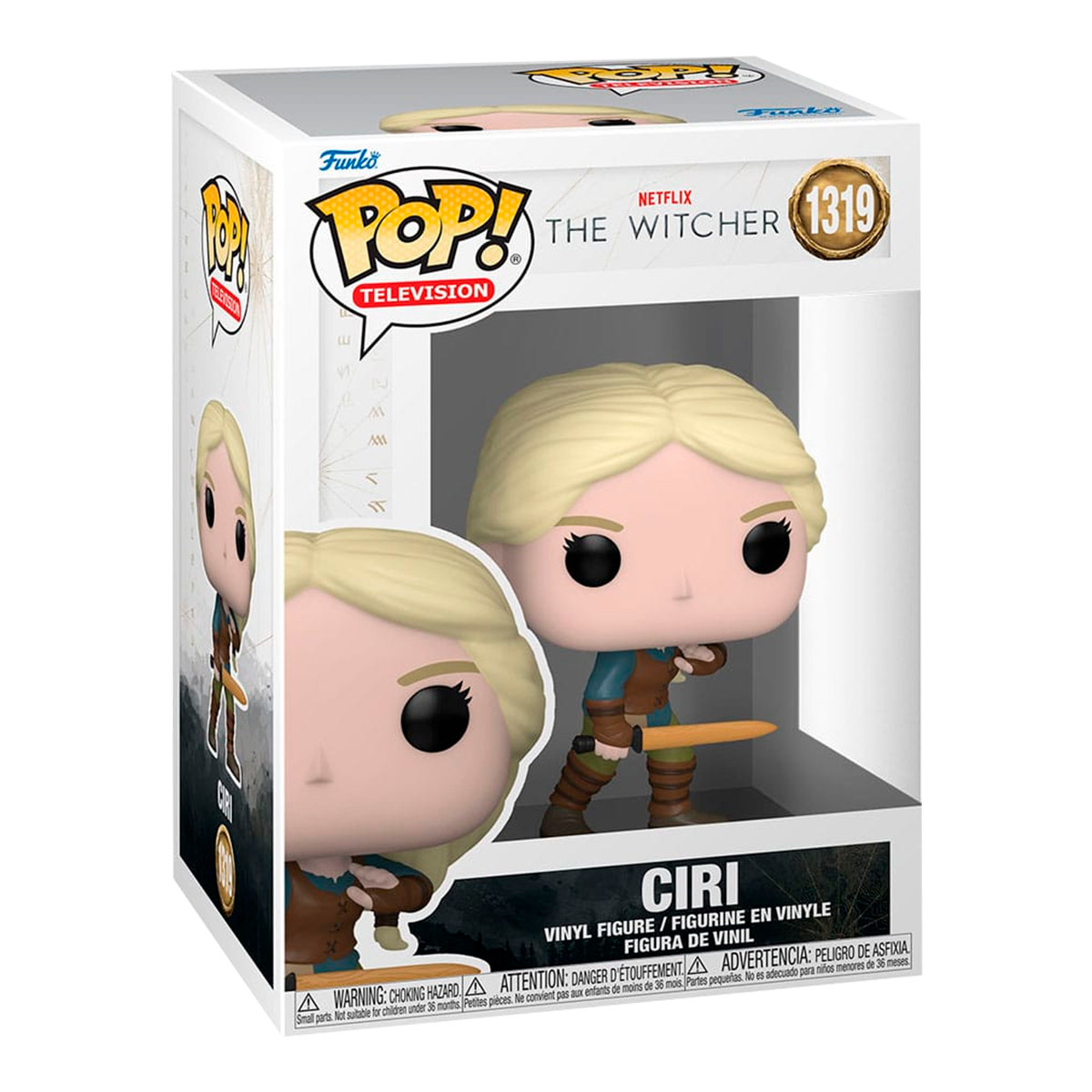 Foto 3 pulgar | Funko Pop Ciri con Espada 1319 The Witcher