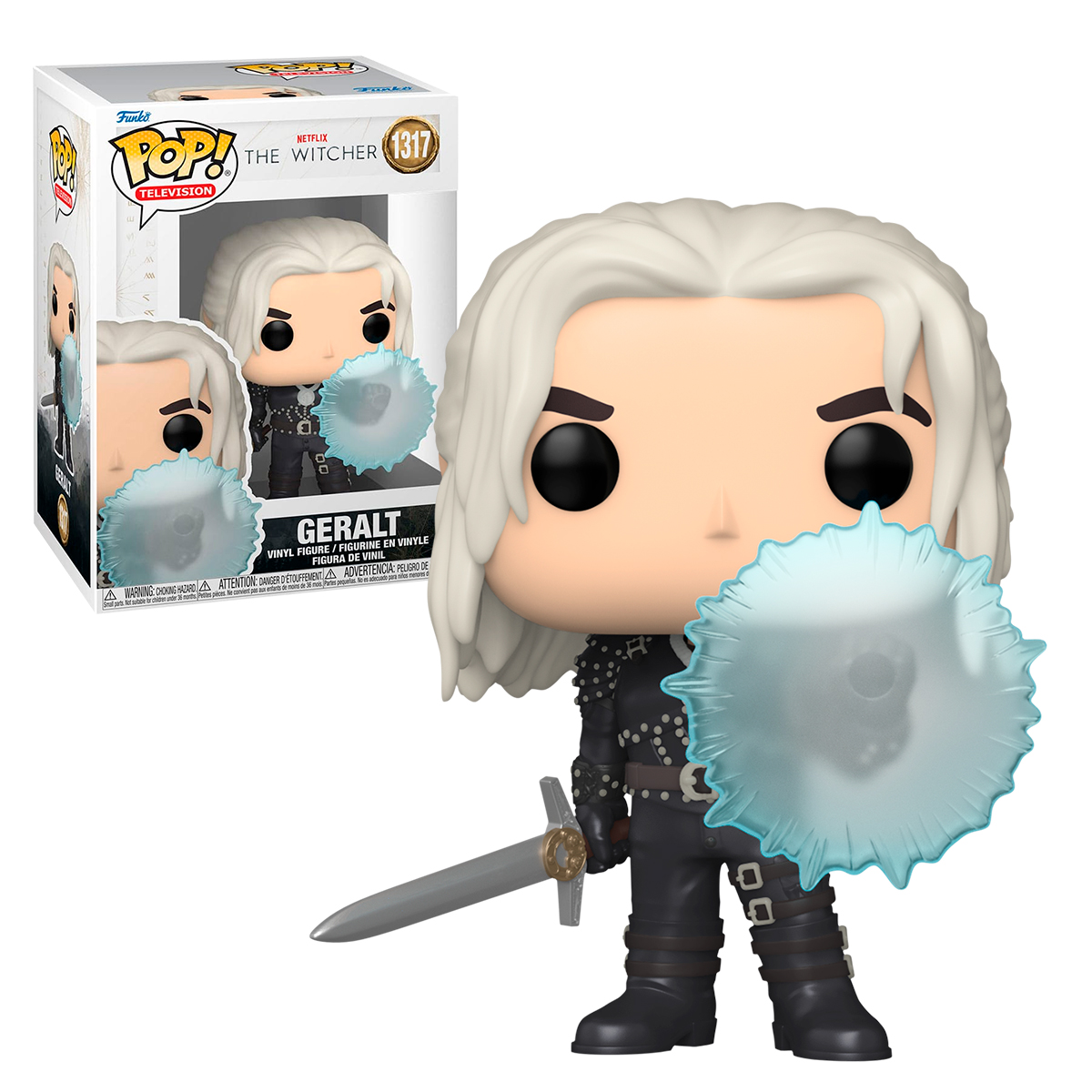 Foto 4 pulgar | Funko Pop Geralt Con Escudo 1317 The Witcher